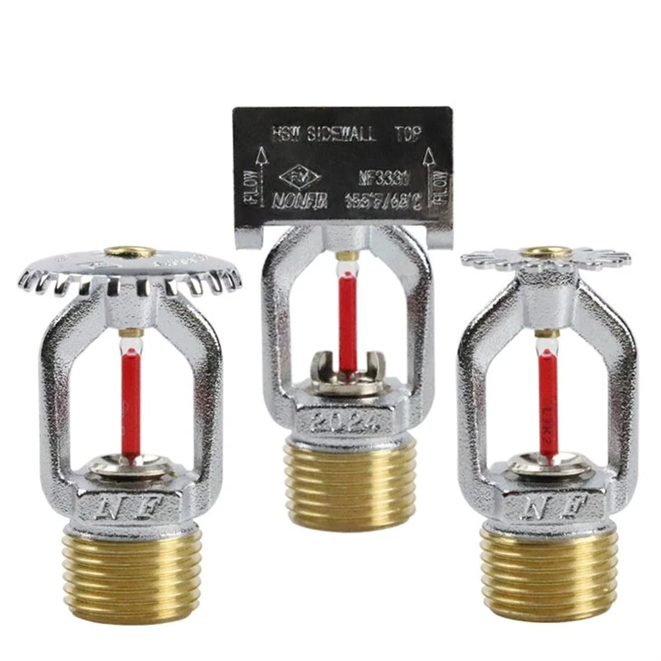 Sprinkler contra incêndio: certificação FM e conexão NPT/BS